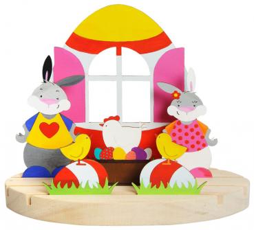 Teelichthalter Ostern mit FamilieTeelichthalter Ostern mit Familie